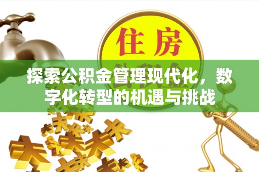 城阳探索公积金管理现代化，数字化转型的机遇与挑战