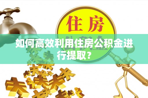 城阳如何高效利用住房公积金进行提取？